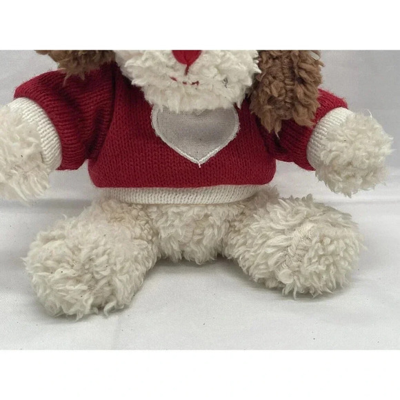 Dan Dee  Valentines Dog with Red Heart sweater  Plush Stuffed Animal Toy - Picture 8 of 14